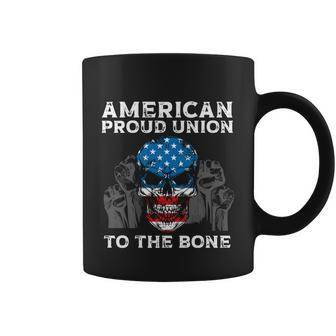 American Proud Union To The Bone Labor Day Union Worker Gift Graphic Design Printed Casual Daily Basic V2 Coffee Mug - Thegiftio UK