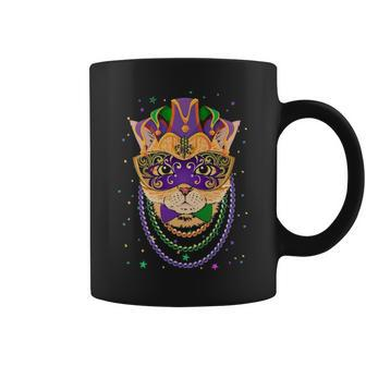 Animal Lover Cat Masquerade Mardi Gras Coffee Mug - Thegiftio UK