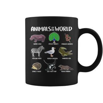 Animals Of The World Tshirt Coffee Mug - Monsterry