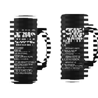 Anime Merch Ten Things I Want In Life Anime Coffee Mug - Thegiftio UK