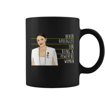 Aoc Alexandria Ocasio Cortez Powerful Woman Quote Coffee Mug - Monsterry UK