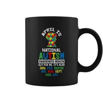 April Autism Awareness Gifts For Autistic Boys Puzzle Piece Coffee Mug - Monsterry DE