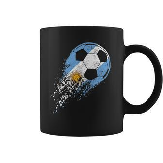 Argentina Soccer Argentinian Flag Pride Soccer Player Coffee Mug | Mazezy