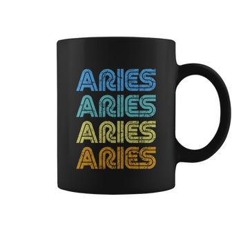 Aries Vintage Retro Zodiac Sign Aries Birthday Design Pullover Graphic Design Printed Casual Daily Basic Coffee Mug - Thegiftio UK