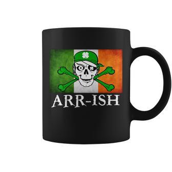 Arr-Ish Irish Pirate St Patricks Day Flag Tshirt Coffee Mug - Monsterry UK