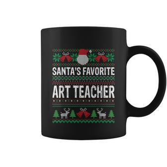 Art Teacher Christmas Santas Favorite Art Teacher Coffee Mug - Thegiftio UK