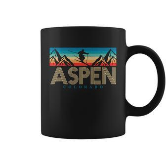 Aspen Colorado Ski Sunset Mountain Coffee Mug - Monsterry DE