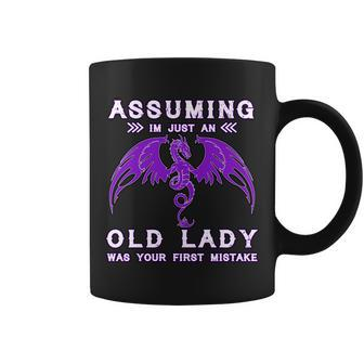 Assuming Im Just An Old Lady Was Your First Mistake Tshirt Coffee Mug - Monsterry
