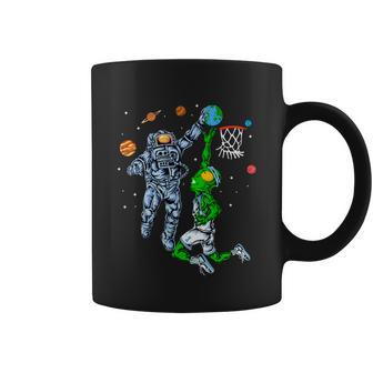 Astronaut And Alien Basketball Coffee Mug - Monsterry DE