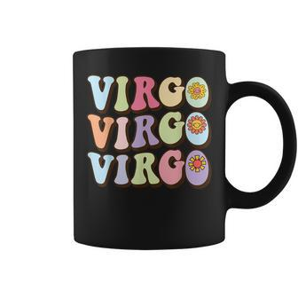 August September Birthday Groovy Astrology Zodiac Sign Virgo Coffee Mug - Thegiftio UK