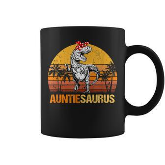 Auntiesaurus T Rex Dinosaur Auntie Saurus Family Matching Coffee Mug - Thegiftio UK