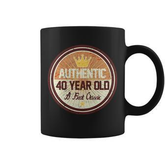 Authentic 40 Year Old Classic 40Th Birthday Coffee Mug - Monsterry DE