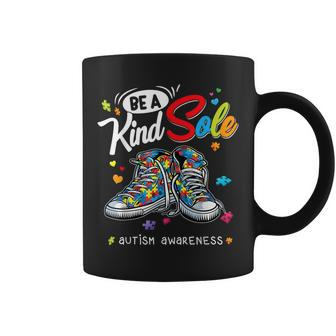 Autism Awareness Be A Kind Sole Puzzle Shoes Be Kind Gifts Coffee Mug - Thegiftio UK