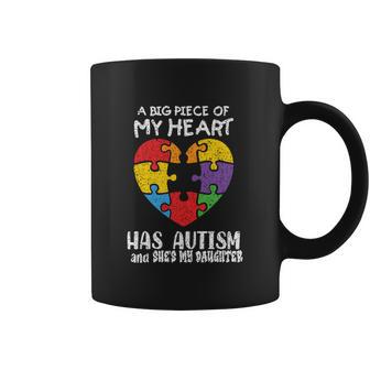 Autism Awareness Dad Mom Daughter Autistic Kids Awareness Coffee Mug - Monsterry UK