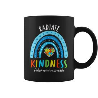 Autism Awareness Special Ed Teacher Radiate Kindness Rainbow Coffee Mug - Thegiftio UK