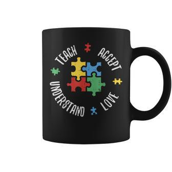 Autism Awareness Teacher Shirt Teach Accept Understand Love Coffee Mug - Thegiftio UK