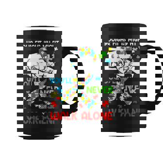 Autism Awareness You Will Never Walk-Alone Support Autism Coffee Mug - Thegiftio
