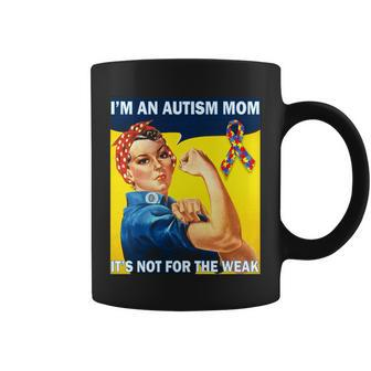 Autism Mom Its Not For The Weak T-Shirt Graphic Design Printed Casual Daily Basic Coffee Mug - Thegiftio UK