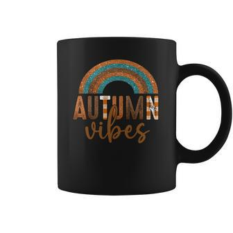 Autumn Vibes Fall Vibes Rainbow Coffee Mug - Seseable