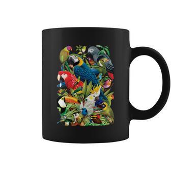 Avian World Wild Birds Parrots Tshirt Coffee Mug - Monsterry DE