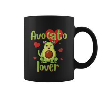 Avocato Avocado Cat Mom Cat Dad Lover Funny Cute Graphic Design Printed Casual Daily Basic Coffee Mug - Thegiftio UK