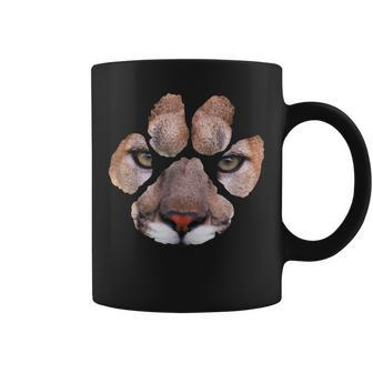 Awesome Cougar Paw Print - Mens & Womens & Kids Coffee Mug - Thegiftio UK