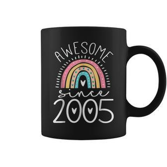 Awesome Since 2005 18Th Birthday Rainbow Gifts Born In 2005 Coffee Mug - Thegiftio UK