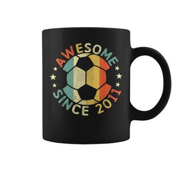 Awesome Since 2011 11Th Birthday 11 Year Old Soccer Player Coffee Mug - Seseable