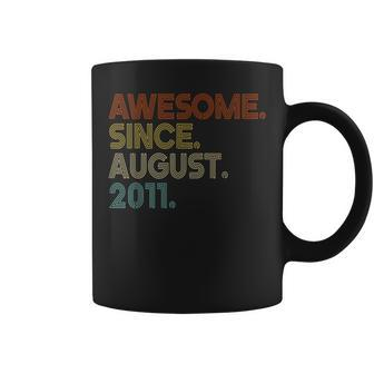 Awesome Since August 2011 Vintage 11Th Birthday Coffee Mug - Seseable