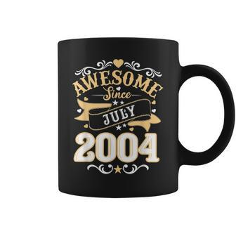 Awesome Since July 2004 18 Year Old 18Th Birthday Men Boy Coffee Mug - Thegiftio UK