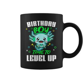 Axolotl Birthday Boy Time To Level Up Video Game Birthday Coffee Mug - Thegiftio UK