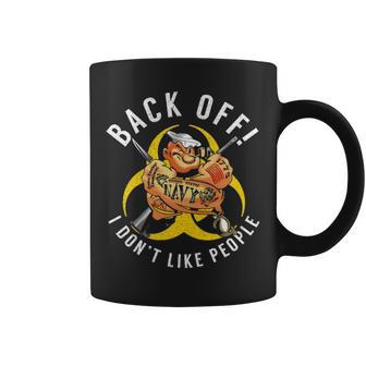 Back Off Navy Veteran Coffee Mug - Monsterry UK