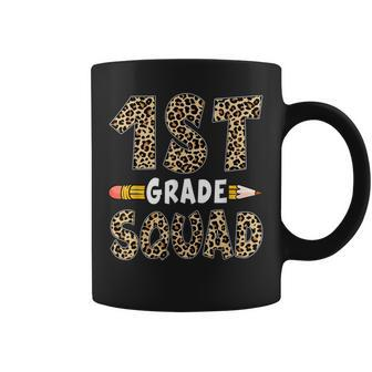 Back To School 1St Grade First Grade Squad Leopard Teacher Coffee Mug - Seseable