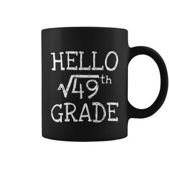 Back To School 7Th Grade Square Root Of 49 Math Teacher Graphic Design Printed Casual Daily Basic Coffee Mug - Thegiftio UK