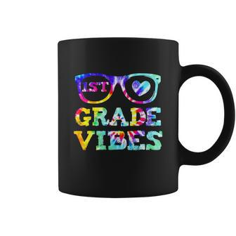 Back To School First Grade Vibes Tie Dye Teacher Graphic Design Printed Casual Daily Basic Coffee Mug - Thegiftio UK