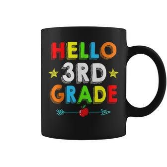 Back To School Hello 3Rd Grade Kids Teacher Student Coffee Mug - Seseable