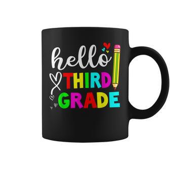 Back To School Hello 3Rd Grade Kids Teacher Student Coffee Mug - Seseable