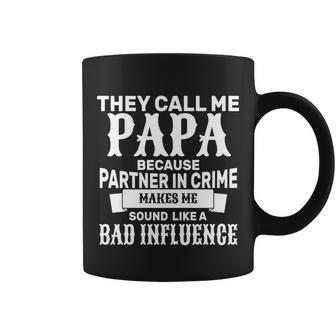 Bad Influence Papa Tshirt Coffee Mug - Monsterry AU