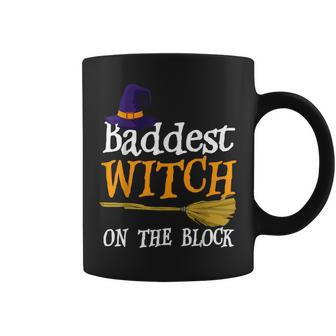 Baddest Witch On The Block Halloween Costume Coffee Mug - Seseable