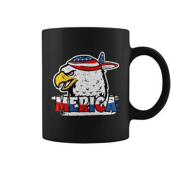 Bald Eagle Mullet American Flag Merica 4Th Of July Great Gift Coffee Mug - Monsterry
