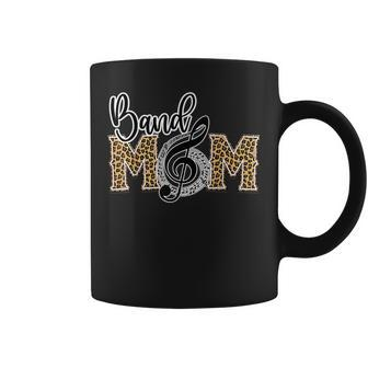 Band Mom Leopard Print Proud Band Mom Musical Marching Band Coffee Mug - Thegiftio