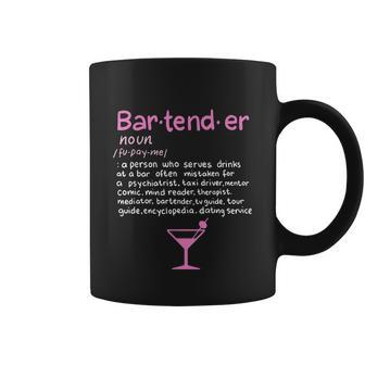 Bartender Noun Definition Funny Cocktail Bar Gift Graphic Design Printed Casual Daily Basic V2 Coffee Mug - Thegiftio UK