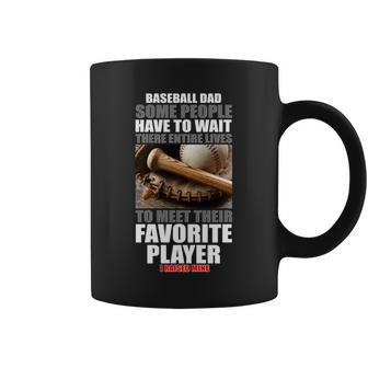 Baseball Dad Raised Favorite Player Coffee Mug - Monsterry