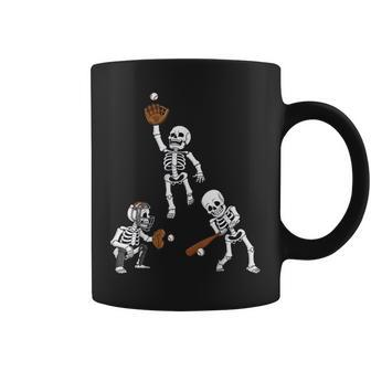 Baseball Halloween Skeletons Hitter Catcher Boys Kids N Coffee Mug - Thegiftio UK