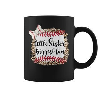 Baseball Little Sister Biggest Fan For Baseball Player Coffee Mug - Thegiftio UK