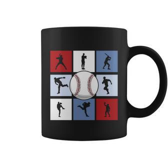 Baseball Lover Silhouette Baseball Lover Baseball Bat Coffee Mug - Monsterry