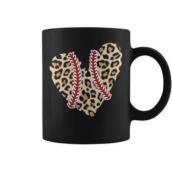 Baseball Mom Leopard Funny Softball Mom Mothers Day Coffee Mug - Thegiftio