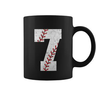 Baseball Softball Lover Seven Years Funy 7Th Birthday Boy Coffee Mug - Monsterry AU