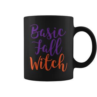 Basic Fall Witch Cute Trick Or Treat Halloween Coffee Mug - Seseable