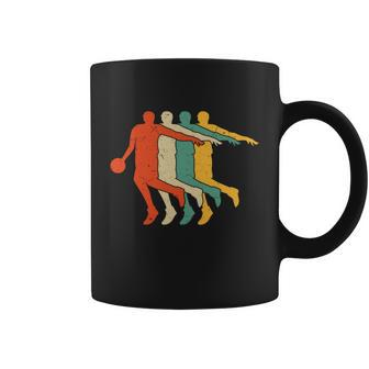 Basketball Player Vintage Silhouette Basketball Player Basketball Lover Coffee Mug - Monsterry CA